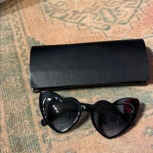 Authentic Saint Laurent LouLou heart sunglasses